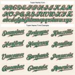 Maillot de baseball authentique vert, rouge et crème Kelly, sans manches Maillot de baseball authentique vert, rouge et crème Kelly, sans manches