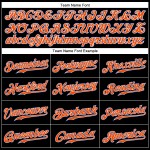 Maillot de baseball personnalisé Royal-Orange Noir Authentique Maillot de baseball personnalisé Royal-Orange Noir Authentique