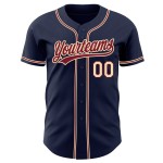 Maillot de baseball personnalisé authentique bleu marine City crème-cramoisi Maillot de baseball personnalisé authentique bleu marine City crème-cramoisi