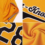 Maillot de baseball violet-blanc doré personnalisé authentique Maillot de baseball violet-blanc doré personnalisé authentique