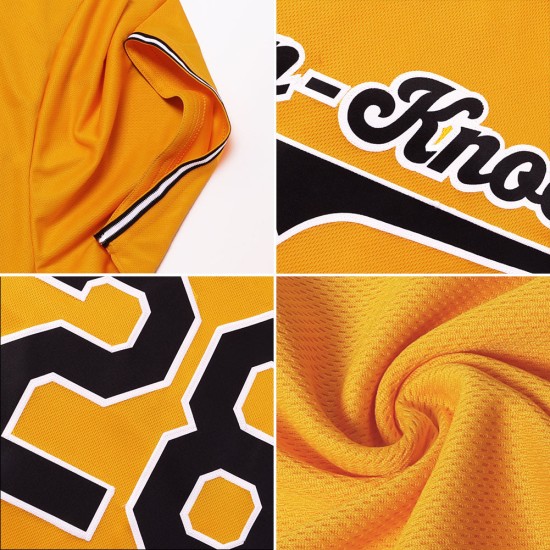 Maillot de baseball violet-blanc doré personnalisé authentique Maillot de baseball violet-blanc doré personnalisé authentique