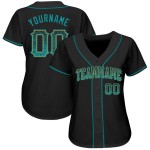 Maillot de baseball personnalisé Drift doré, noir sarcelle, authentique Maillot de baseball personnalisé Drift doré, noir sarcelle, authentique