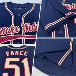 Maillot de baseball personnalisé authentique bleu marine City crème-cramoisi Maillot de baseball personnalisé authentique bleu marine City crème-cramoisi