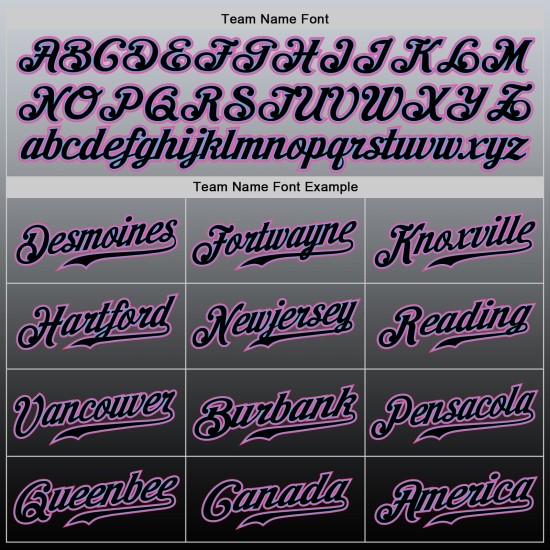 Maillot de baseball personnalisé authentique rose-noir tendance gris délavé Maillot de baseball personnalisé authentique rose-noir tendance gris délavé