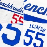 Maillot de baseball personnalisé authentique bleu marine et blanc Maillot de baseball personnalisé authentique bleu marine et blanc