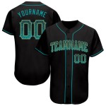 Maillot de baseball personnalisé Drift doré, noir sarcelle, authentique Maillot de baseball personnalisé Drift doré, noir sarcelle, authentique