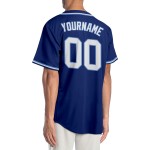 Maillot de baseball bleu personnalisé blanc clair Royal Authentic Maillot de baseball bleu personnalisé blanc clair Royal Authentic
