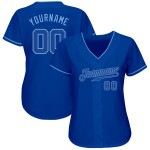 Maillot de baseball personnalisé bleu royal authentique Royal-Light Maillot de baseball personnalisé bleu royal authentique Royal-Light