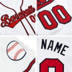 Maillot de baseball authentique blanc bleu noir poudre personnalisé Maillot de baseball authentique blanc bleu noir poudre personnalisé