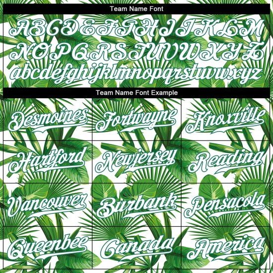 Maillot de baseball Palm 3D Kelly, design authentique, motif personnalisé, feuilles tropicales, vert, blanc-Kelly Maillot de baseball Palm 3D Kelly, design authentique, motif personnalisé, feuilles tropicales, vert, blanc-Kelly