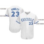 Maillot de baseball blanc personnalisé Royal Maillot de baseball blanc personnalisé Royal